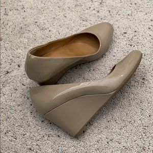 Nine West Nude Wedges